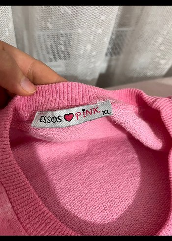 Kızlar İçin Pembe Bağlama Desenli Kapüşonlu Takım - Görsel 2