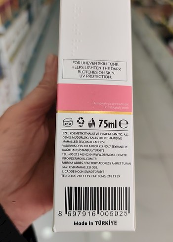 Dermokil Cilt Beyazlatıcı Krem 75ml SPF30 - Görsel 2