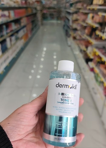 Dermokil AHA+BHA Eksfoliye Toner 200 ml - Görsel 3