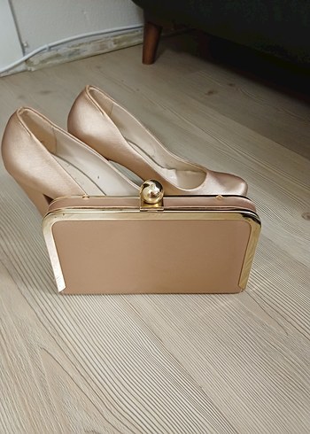 Bej Platform Topuklu Kadın Stiletto - Görsel 3