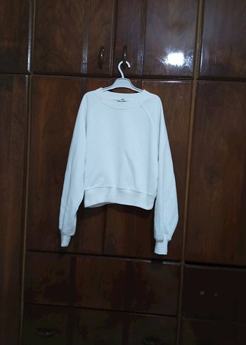 Mavi Beyaz Mini Düğmeli Sweatshirt - Görsel 3