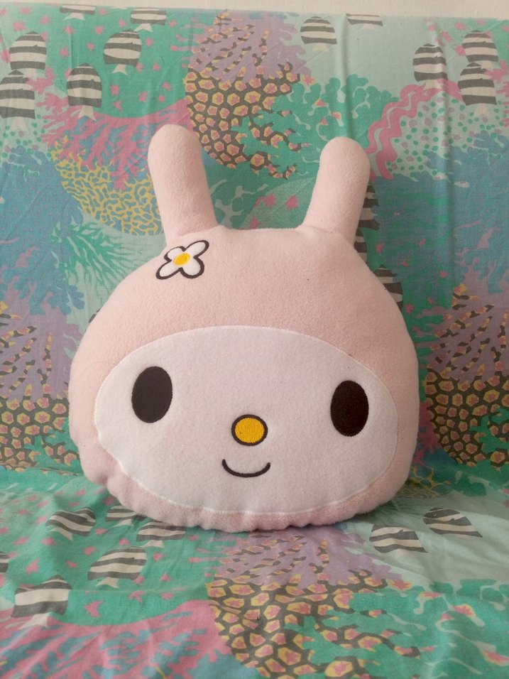 Pastel Pembe Tavşan Yumuşak Oyuncak - Görsel 2