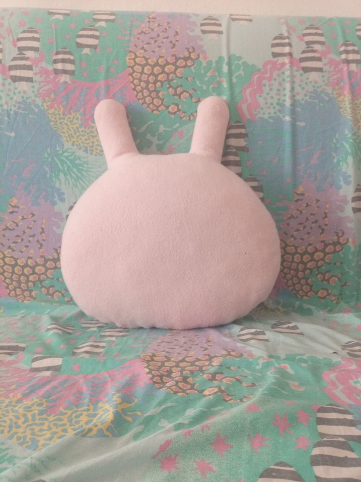 Pastel Pembe Tavşan Yumuşak Oyuncak - Görsel 3