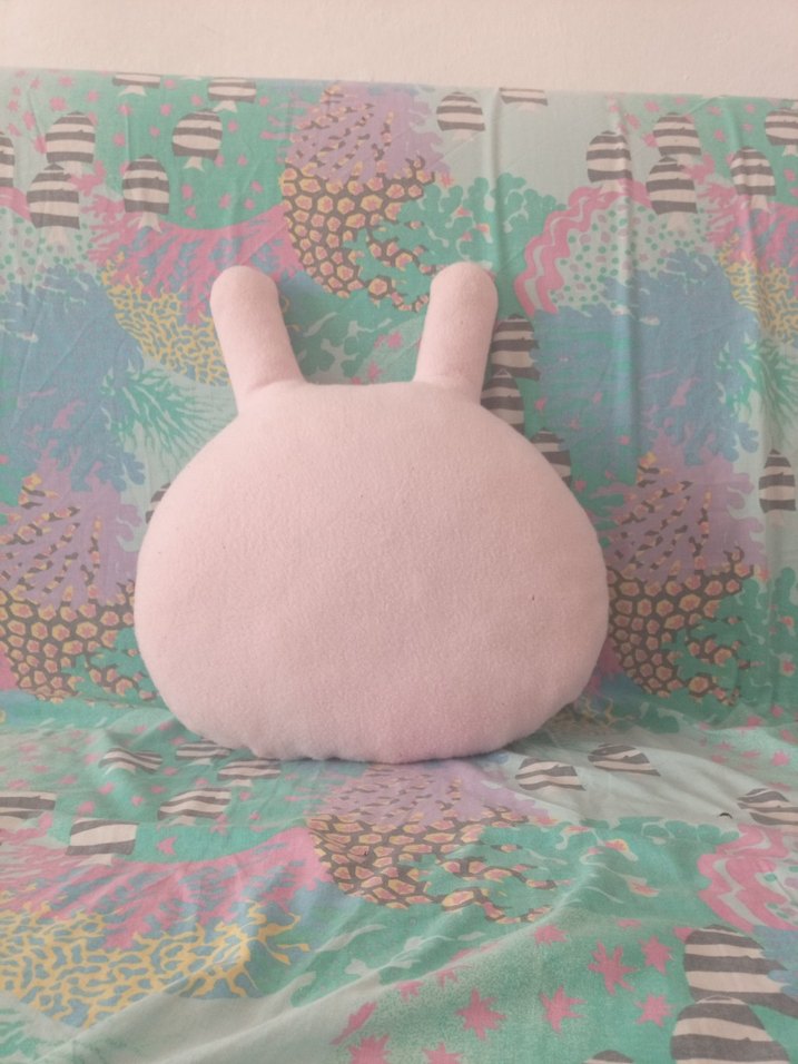 Pastel Pembe Tavşan Yumuşak Oyuncak - Görsel 4