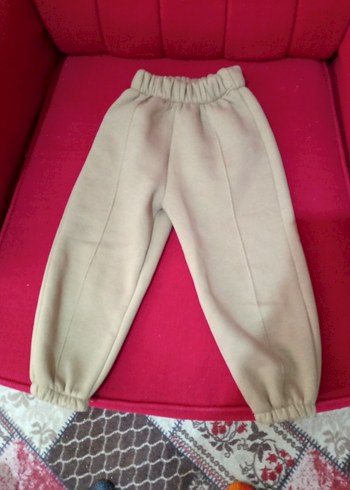 Kız Çocuk Bej Basic Eşofman Altı - Görsel 2