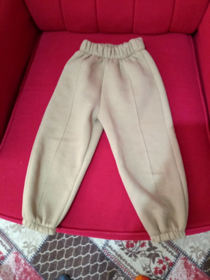 Kız Çocuk Bej Basic Eşofman Altı - Görsel 2