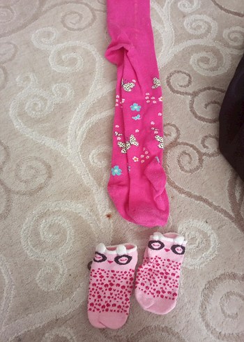 Çocuklar için Renkli Pembe Taytlar - Görsel 5