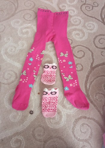 Çocuklar için Renkli Pembe Taytlar - Görsel 7