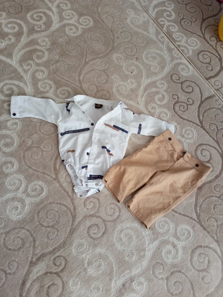 Uzun Kollu Bohem Bebek Erkek Takımı - Görsel 4