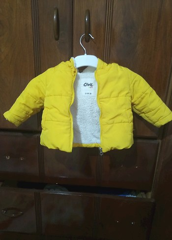 Sarı Fermuarlı Kız Çocuk Ceket - Görsel 2