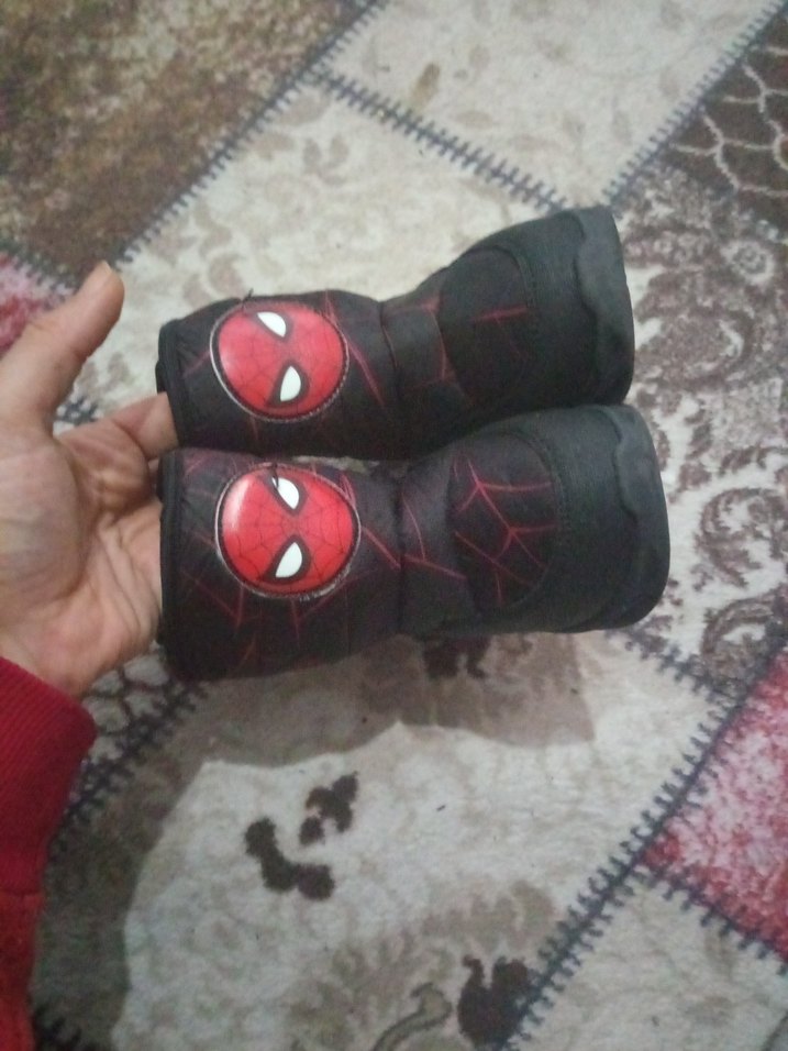 Kırmızı Örümcek Adam Desenli Erkek Bot - Görsel 2