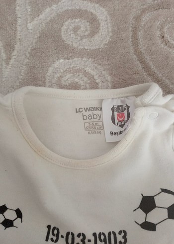 Beşiktaş Uzun Kollu Bebek Body - Görsel 3