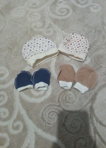 Bebek Şapka ve Eldiven Seti - Görsel 5