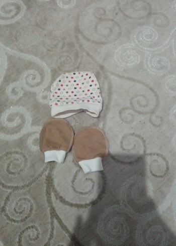 Bebek Şapka ve Eldiven Seti - Görsel 3