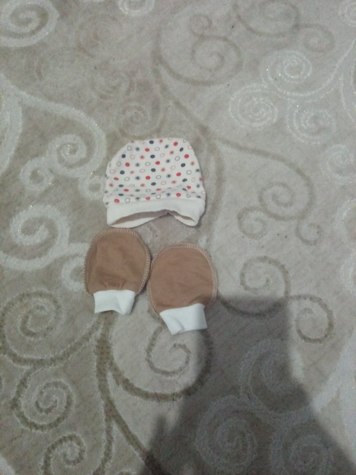 Bebek Şapka ve Eldiven Seti - Görsel 3