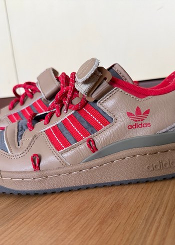 Adidas Forum Low 84 Camp Kırmızı Bağcıklı Kadın Spor Ayakkabı - Görsel 3