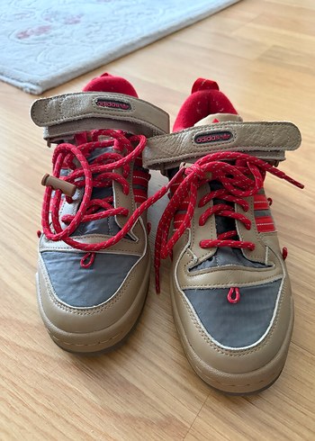 Adidas Forum Low 84 Camp Kırmızı Bağcıklı Kadın Spor Ayakkabı - Görsel 5