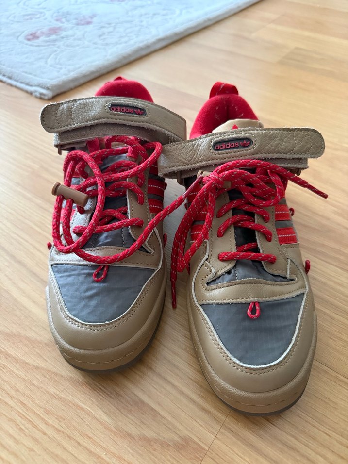 Adidas Forum Low 84 Camp Kırmızı Bağcıklı Kadın Spor Ayakkabı - Görsel 5