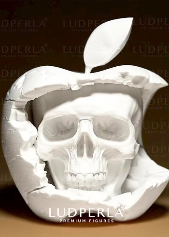 Altın Renkli Kafatası Tasarımlı iPhone Kılıfı - Görsel 5