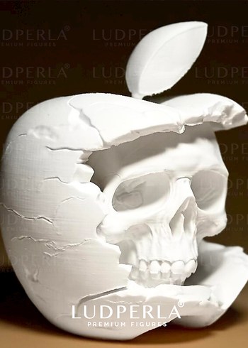 Altın Renkli Kafatası Tasarımlı iPhone Kılıfı - Görsel 4