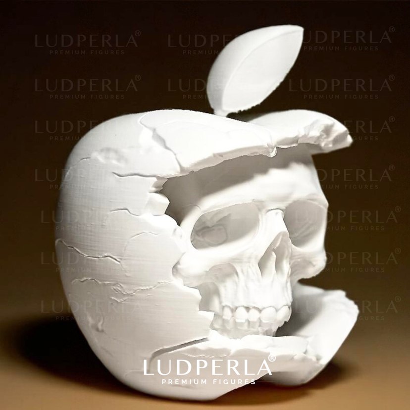 Altın Renkli Kafatası Tasarımlı iPhone Kılıfı - Görsel 4