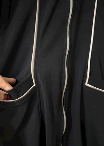 Fermuarlı Siyah elbise - Görsel 4