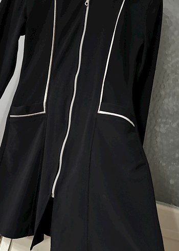 Fermuarlı Siyah elbise - Görsel 6