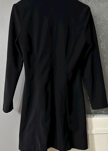 Fermuarlı Siyah elbise - Görsel 7