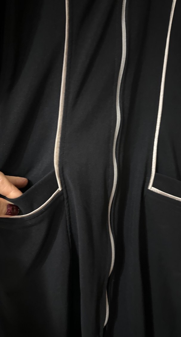 Fermuarlı Siyah elbise - Görsel 4