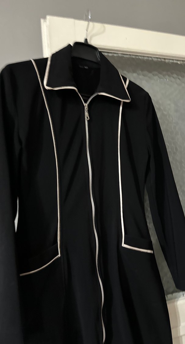 Fermuarlı Siyah elbise - Görsel 2