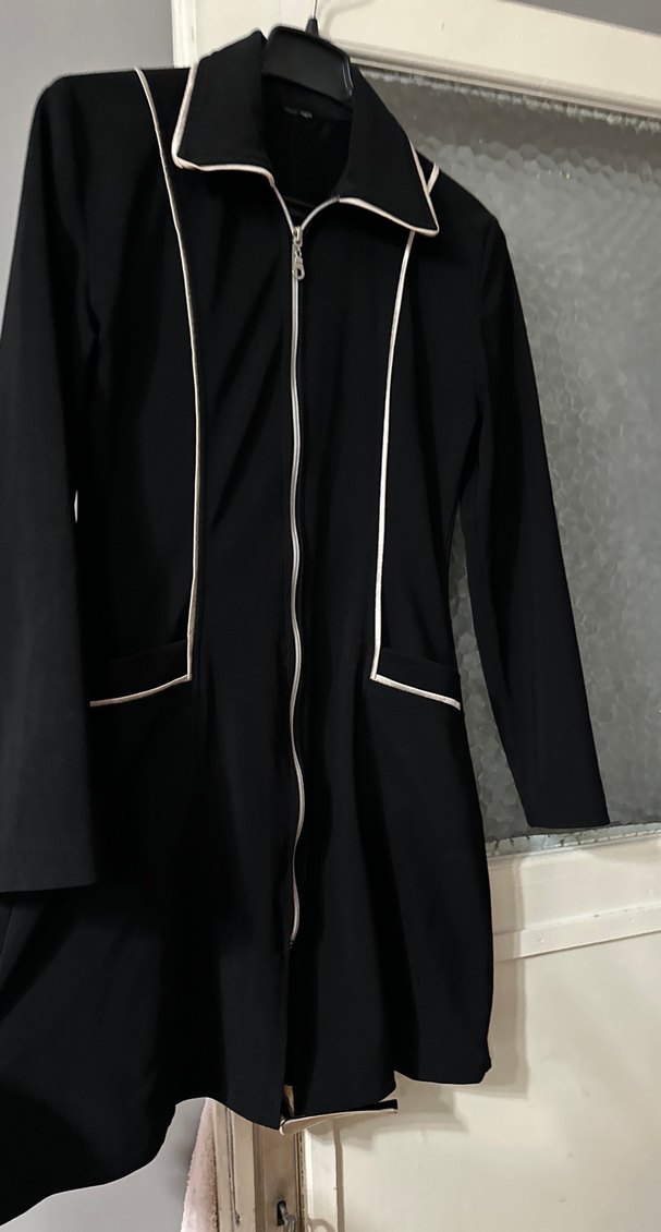 Fermuarlı Siyah elbise - Görsel 3