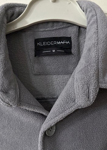 Gri Düğmeli Erkek Polar Gömlek - Görsel 3