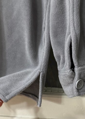 Gri Düğmeli Erkek Polar Gömlek - Görsel 5
