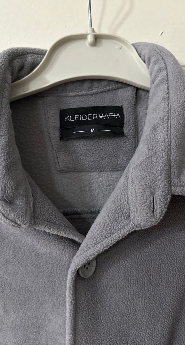 Gri Düğmeli Erkek Polar Gömlek - Görsel 3