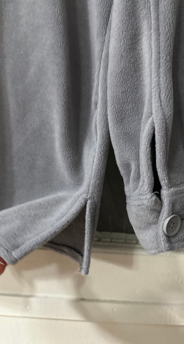 Gri Düğmeli Erkek Polar Gömlek - Görsel 5