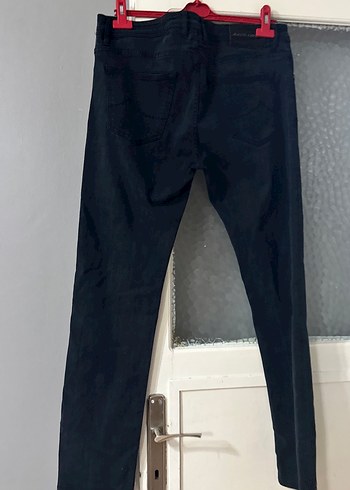 Düğmeli Gri Erkek Denim Pantolon orijinal ürün - Görsel 5