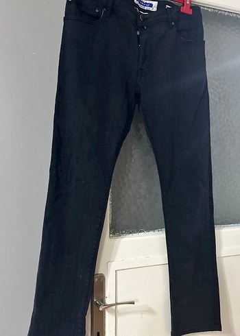 Düğmeli Gri Erkek Denim Pantolon orijinal ürün - Görsel 2