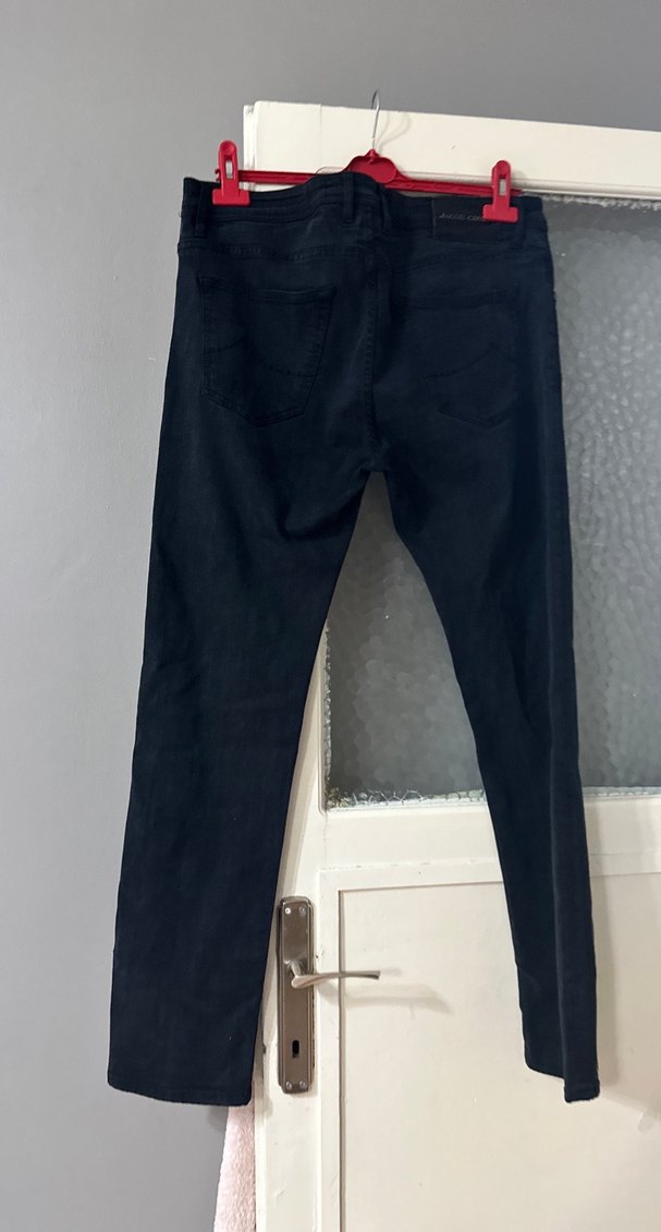 Düğmeli Gri Erkek Denim Pantolon orijinal ürün - Görsel 5