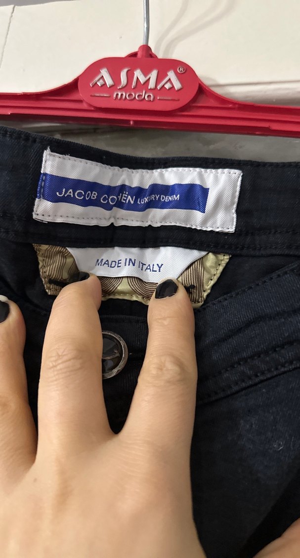 Düğmeli Gri Erkek Denim Pantolon orijinal ürün - Görsel 4