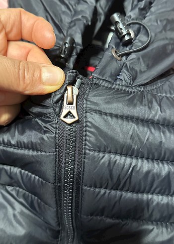 Orjnal ürün Erkek Siyah Fermuarlı Kapüşonlu Mont - Görsel 6