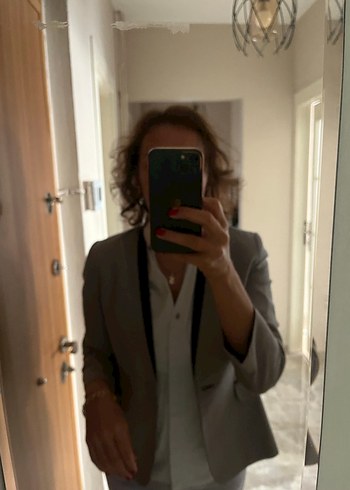 Journey ceket ekose mavi - Görsel 6