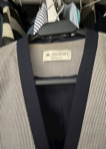 Journey ceket ekose mavi - Görsel 4