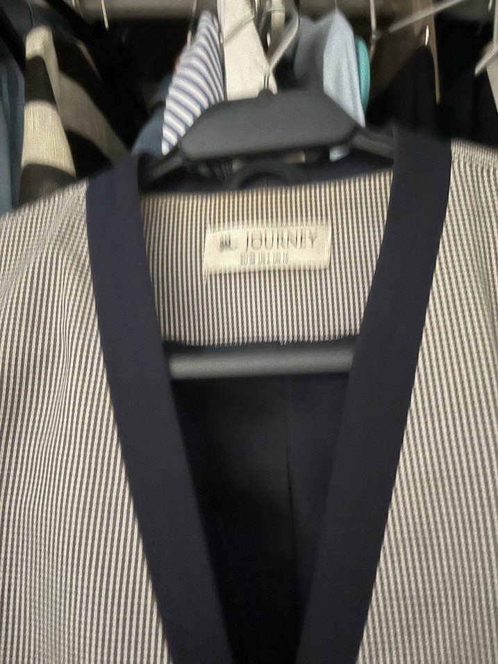 Journey ceket ekose mavi - Görsel 4