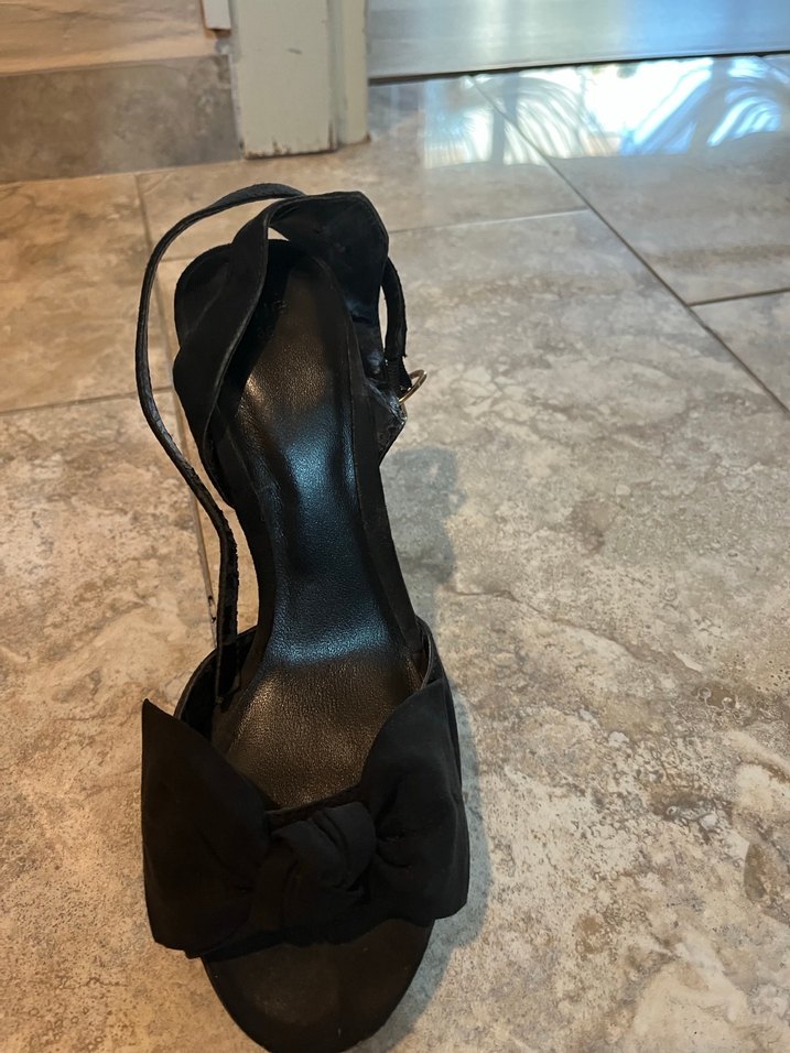 Mango Kemerli Siyah Platform Topuklu Kadın Ayakkabı - Görsel 2