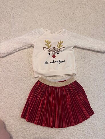 Peluş etekli takım
