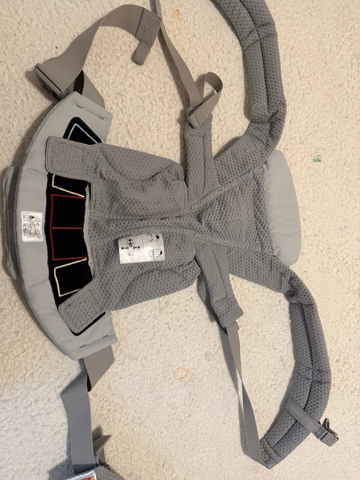 Gri Ergonomik Bebek Kanguru - Görsel 5