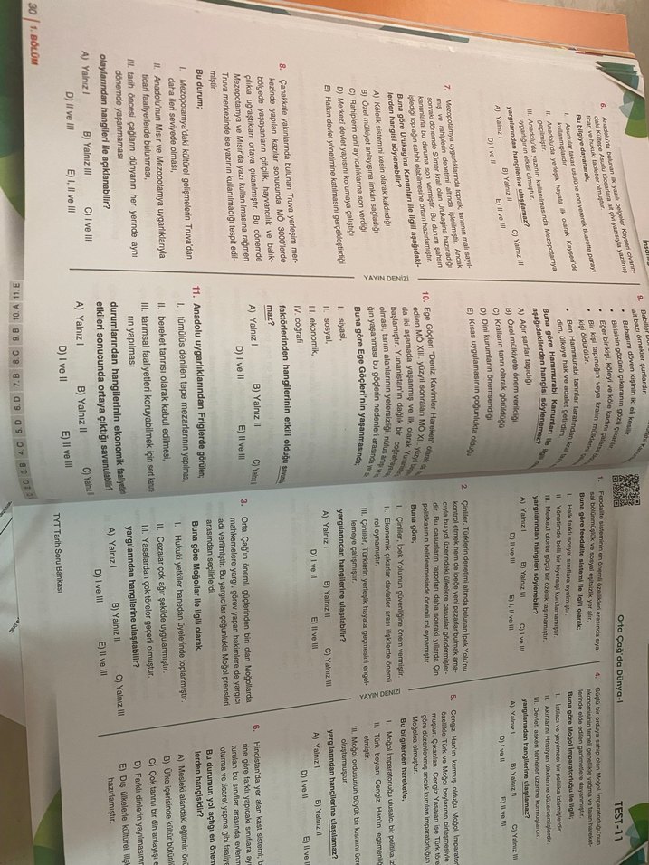 TYT Tarih Soru Bankası - Görsel 3