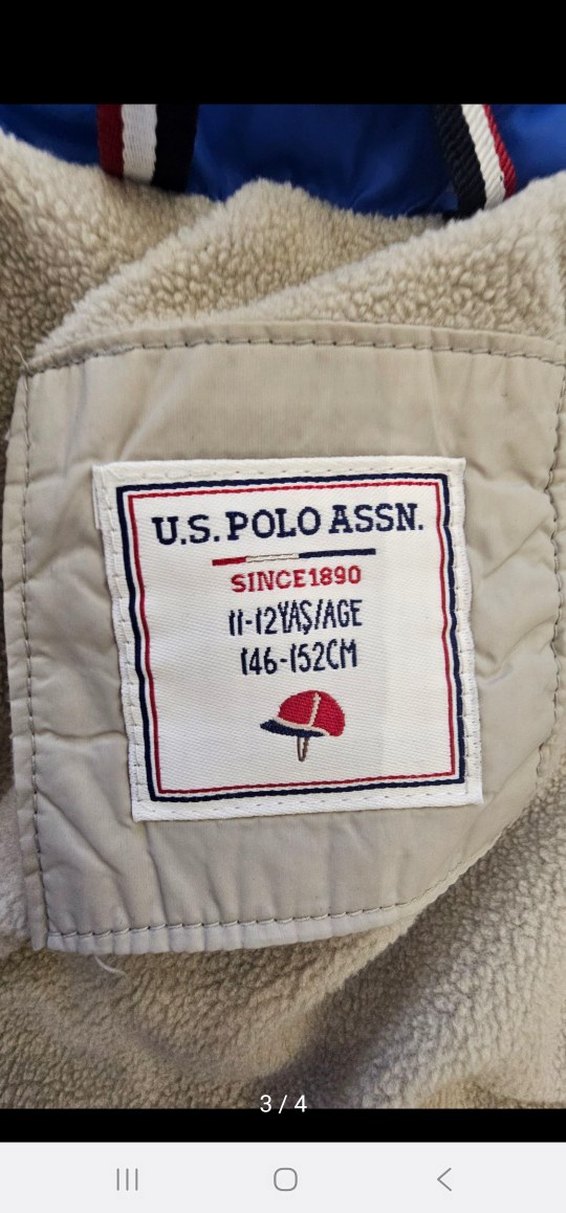 U.S.POLO Kapüşonlu Gri Erkek Çocuk Kaban - Görsel 4