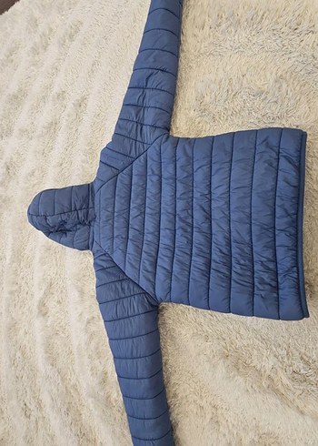 L.C.W unisexGri Kapüşonlu Kısa Mont - Görsel 2