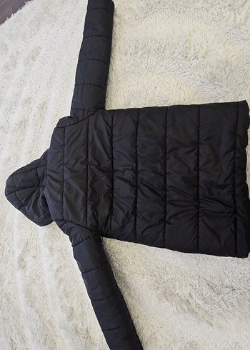 L.C.W unisex Siyah Uzun Kollu Kışlık Mont - Görsel 4